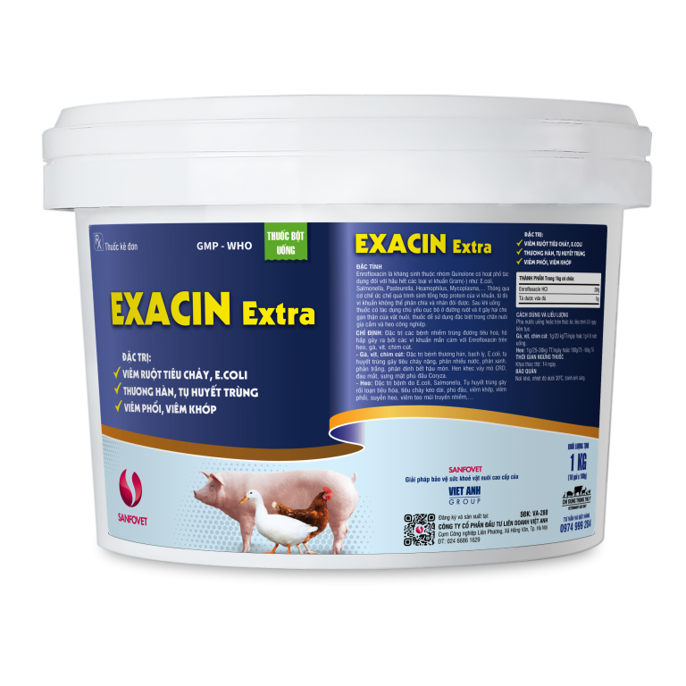 Exacin EXACIN EXTRA - THUỐC THÚ Y TRANG TRẠI - TECHNOLOGY USA